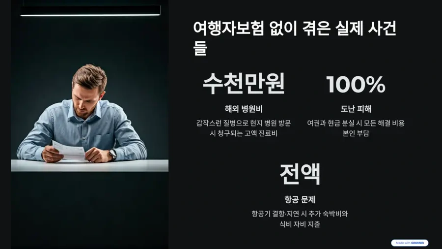 여행자보험 없이 겪은 사건들