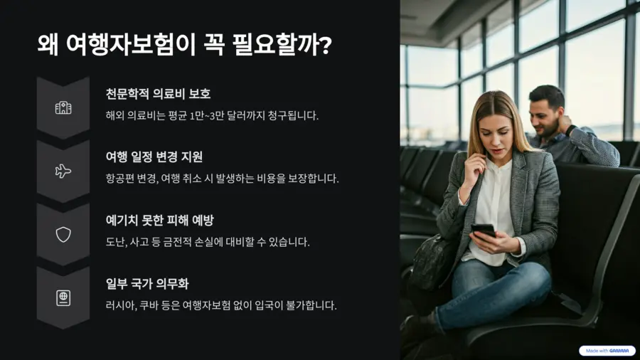 왜 여행자보험이 꼭 필요할까