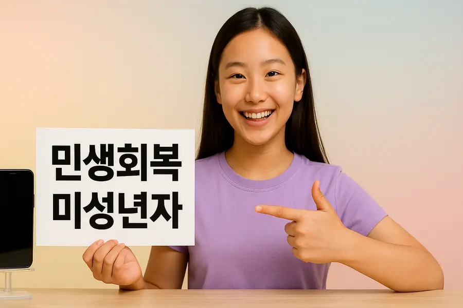 민생회복 미성년자