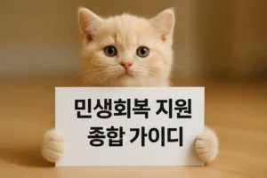 민생회복 지원 가이드