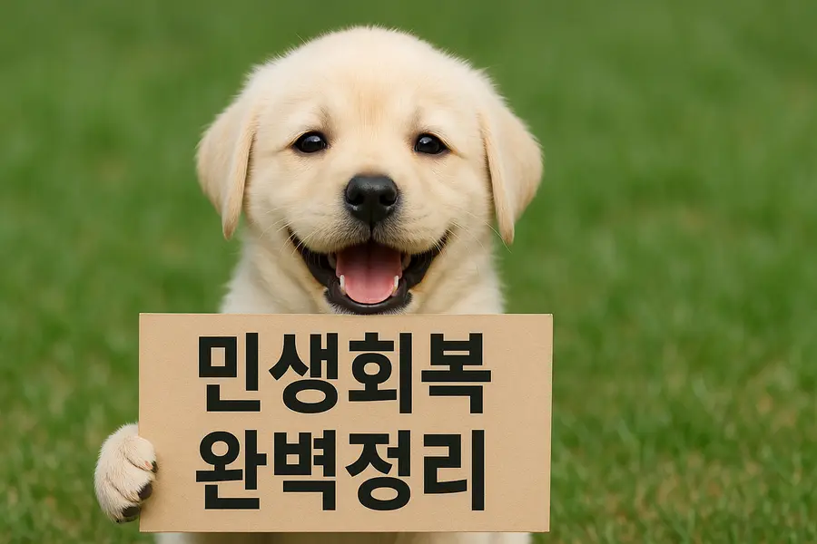 민생회복 지원금 신청 완벽정리