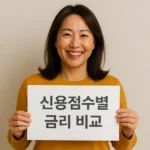 신용점수에 따른 주택담보대출 금리