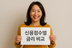 신용점수에 따른 주택담보대출 금리