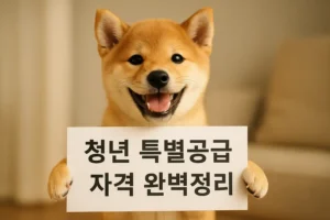 청년 특별공급 자격 완벽정리