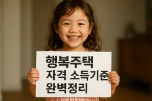 행복주택 자격 소득기준 완벽정리